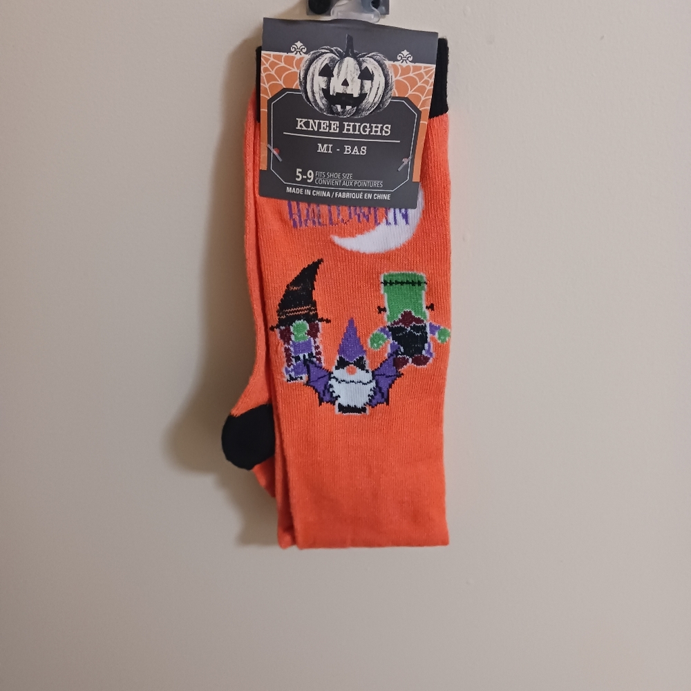 Halloween Socks Knee Highs - Picture 3 of 4